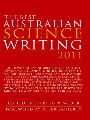 cover image of The Best Australian Science Writing 2011